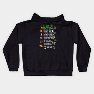 Funny Dispatcher 12 Days of Christmas Police 911 Operator Kids Hoodie